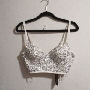 Strapless fashion knit